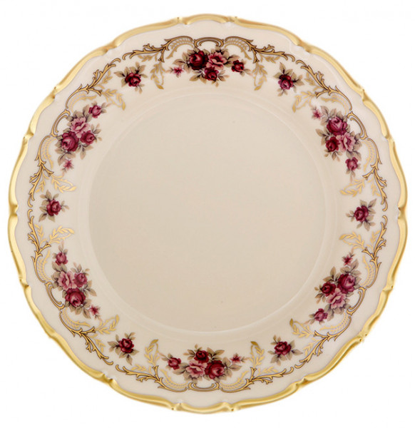 Набор тарелок 19 см 6 шт  Bohemia Porcelan Moritz Zdekauer 1810 s.r.o. &quot;Анжелика /Плетистая роза /СК&quot; / 065176