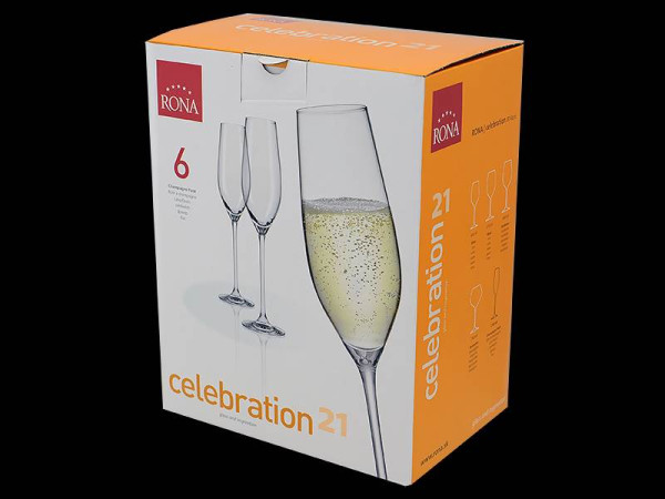 Бокалы для шампанского 210 мл 6 шт  Rona &quot;Celebration /Перламутр&quot; / 157532