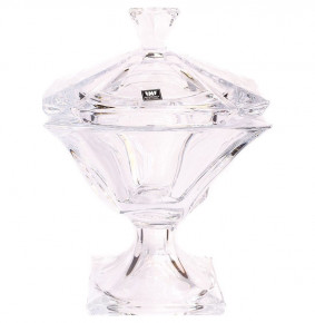 Ваза для конфет 26,5 см н/н  Aurum Crystal "Квадрон /Без декора" / 143087