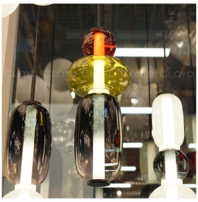 Подвесной светильник 1 рожковый  Cloyd "SUPERNOVA" / выс. 40 см - черный / 348245
