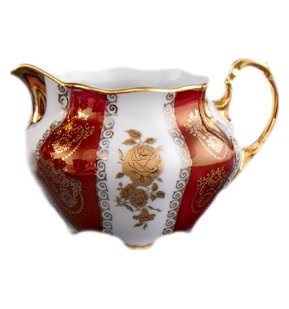 Молочник 350 мл  Royal Czech Porcelain &quot;Болеро /Золотая роза /Красная&quot; / 203618