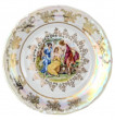 Блюдо 30 см круглое  Royal Czech Porcelain &quot;Мария-Тереза /Золотая роза /Бежевая&quot; / 203561