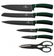 Набор кухонных ножей на подставке 7 предметов  Berlinger Haus &quot;Emerald Metallic Line&quot; / 280767