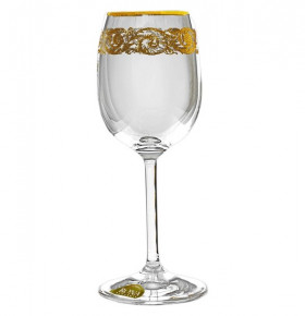 Бокалы для белого вина 200 мл 6 шт  Rona "Гала /Золотая коллекция, тонкое золото" / 018269
