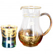 Набор для воды 7 предметов (кувшин + 6 стаканов)  Art Decor &quot;Брокка /Венециано /Ассорти&quot; / 123018