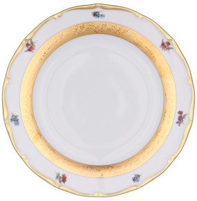 Набор тарелок 21 см 6 шт  Leander "Аляска /Цветы /Золотая лента" / 313561