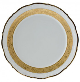 Блюдо 30 см круглое  Royal Czech Porcelain "Мария-Тереза /Золотая лента" / 204349
