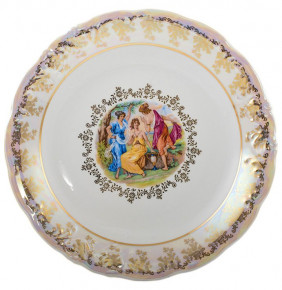 Блюдо 32 см круглое  Royal Czech Porcelain "Фредерика /Мадонна перламутр" / 203787