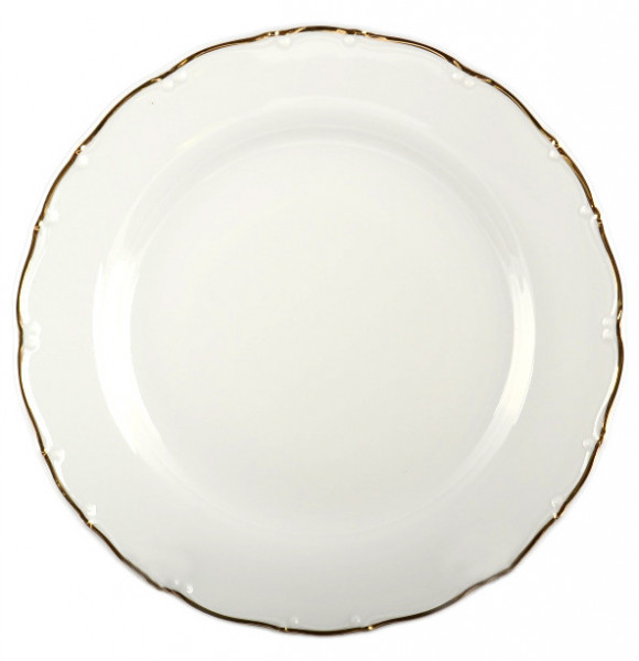 Набор тарелок 21 см 6 шт  Bohemia Porcelan Moritz Zdekauer 1810 s.r.o. &quot;Офелия /Золотая отводка&quot; / 027470