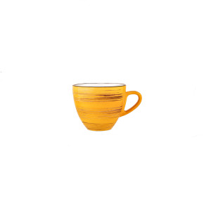 Кофейная чашка 110 мл жёлтая  Wilmax "Spiral" / 261616