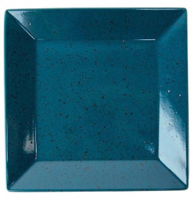 Тарелка 21 см 1 шт квадратная  G.Benedikt "Аквалуна /аквамарин" / 199632
