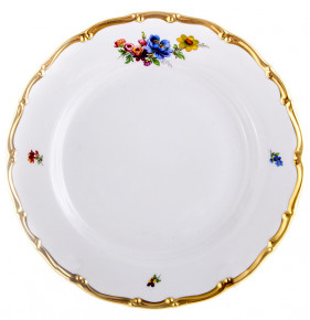 Набор тарелок 25 см 6 шт  Bohemia Porcelan Moritz Zdekauer 1810 s.r.o. "Анжелика 860 /Полевой цветок" / 122592