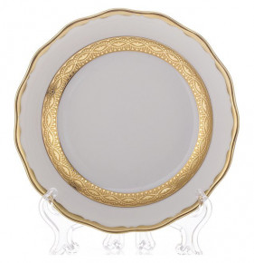 Набор тарелок 24 см 6 шт  Bavarian Porcelain "Мария-Тереза /Золотая лента" / 001859