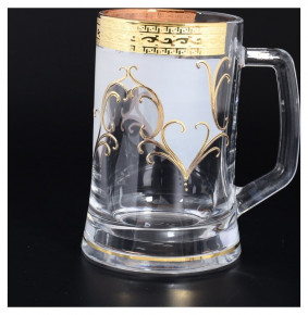 Кружка для пива 500 мл  Bohemia "Версаче золото" B-G / 114837