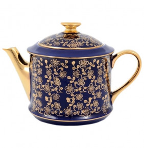 Заварочный чайник 400 мл  Leander "Виндзор /Золотые цветы /синий" 1 / 147232