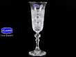Бокалы для шампанского 150 мл 6 шт  Glasspo &quot;Лаура /Хрусталь резной&quot; / 006649