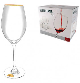 Бокалы для белого вина 410 мл 6 шт  Rona "Wintime /Золотая отводка" / 088028