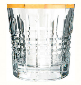 Стаканы для виски 320 мл 6 шт  Cristal d’Arques "RENDEZ-VOUS /Отводка золото" / 267496