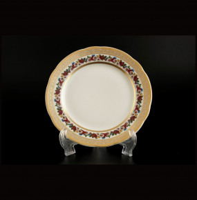 Набор тарелок 19 см 6 шт  Bohemia Porcelan Moritz Zdekauer 1810 s.r.o. "Анжелика /Цветочный венок /СК" / 091847