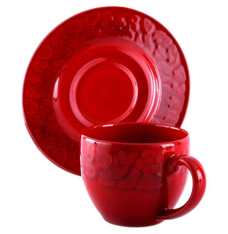 Купить красную посуду. Чайный набор красный. Красная посуда. Чайная чашка красная. Чайная пара красная.