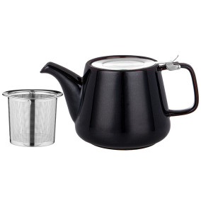 Заварочный чайник 1,2 л с металлическим ситечком тёмно-серый  Bronco "Luster"  / 284893