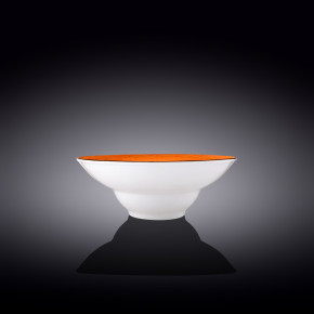 Тарелка 20 см глубокая оранжевая  Wilmax "Spiral" / 261578
