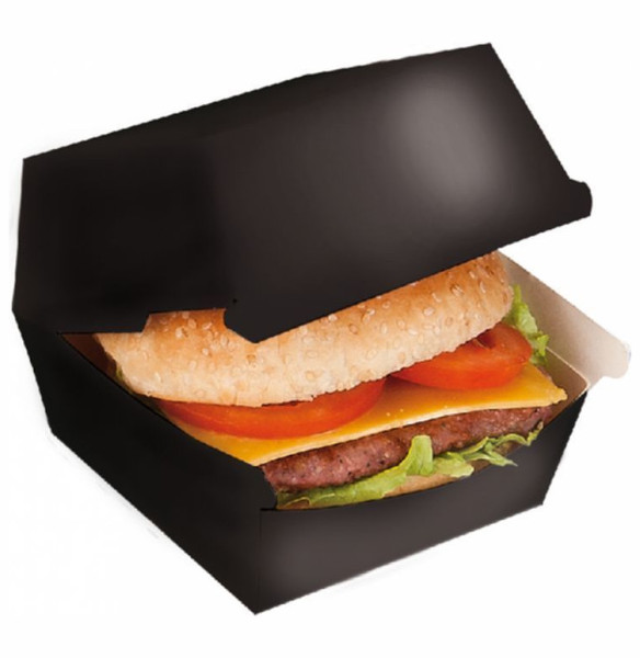 Коробка для бургера 14 х 14 х 8 см 50 шт  Garcia De Pou &quot;Black&quot; / 317256