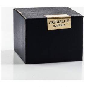Ваза для конфет 11,5 см с крышкой  Crystalite Bohemia "Касабланка /Оливковая"  / 152629