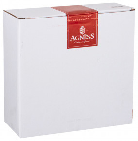 Блюдо для запекания и выпечки 28 х 25,5 х 8,5 см круглое коричневое  Agness "Цветочный узор" / 253954