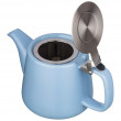 Заварочный чайник 500 мл с металлическим ситечком и крышкой голубой  Bronco &quot;Velour&quot; / 228663
