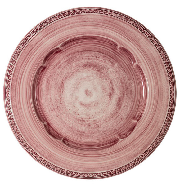 Тарелка 27 см розовая  Matceramica &quot;Augusta&quot; / 291758