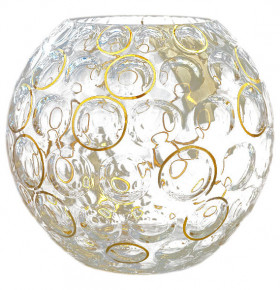 Ваза для цветов 17,5 см шар  Egermann "Эгерманн /Золотые кольца" / 170017