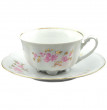 Набор чайных пар 220 мл 6 шт  Cmielow &quot;Болеро /Розовые цветочки&quot; / 034719