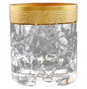 Стаканы для виски 250 мл 6 шт  RCR Cristalleria Italiana SpA "Timon /Париж матовое золото" / 101109