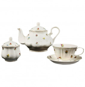 Чайный сервиз на 6 персон 14 предметов (без молочника)  Royal Classics "Мелкие цветы" / 167551