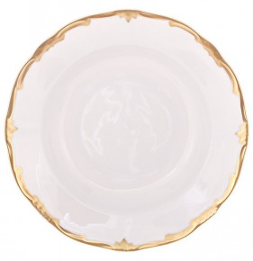 Набор тарелок 24 см 6 шт глубокие  Weimar Porzellan "Престиж /Золотая отводка" / 015842