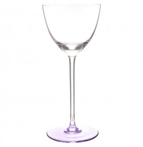 Бокал для белого вина 260 мл 1 шт  Crystalite Bohemia "Колорс /Разноцветная ножка" (фиолетовый) / 171546