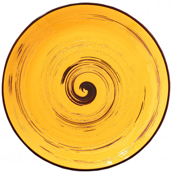 Тарелка 25,5 см жёлтая  Wilmax &quot;Spiral&quot; / 261601