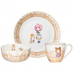 Детский набор посуды 3 предмета  LEFARD "Fashion princess" / 252086