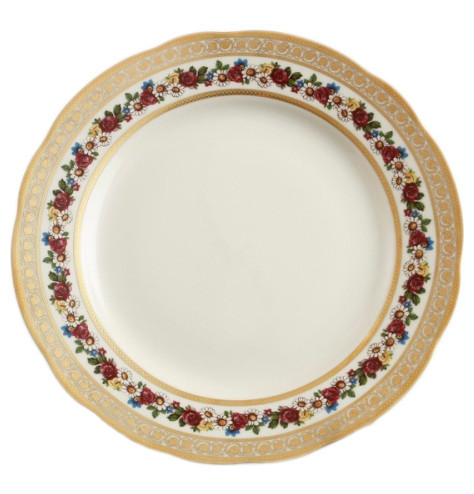 Набор тарелок 25 см 6 шт  Bohemia Porcelan Moritz Zdekauer 1810 s.r.o. &quot;Анжелика /Цветочный венок /СК&quot; / 091848