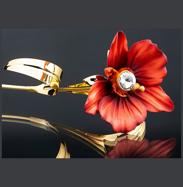 Цветок декоративный 46 см  Cevik Group &quot;Орхидея красная /Чевик&quot;  / 170417