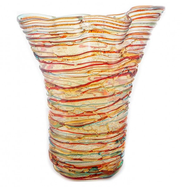 Ваза для цветов цветная  Artigianato Ceramico by Caroline &quot;Артиджионато /Муранское стекло&quot; / 127890