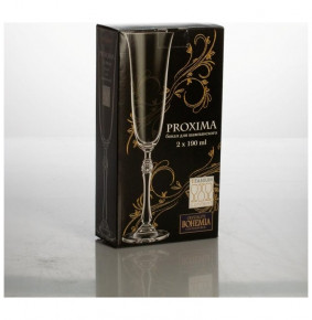 Бокалы для шампанского 190 мл 2 шт  Crystalite Bohemia "Проксима /Без декора" / 167141