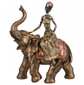 Фигурка 22,5 х 11,5 х 28 см  LEFARD "Негритянка на слоне" / 209489