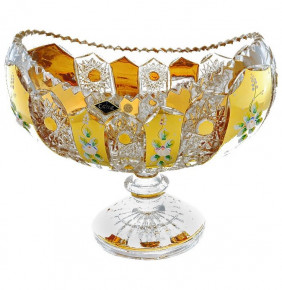 Ваза для фруктов 30,5 см н/н  Aurum Crystal "Хрусталь с золотом" / 034982