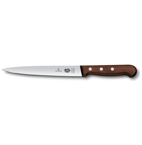 Нож филейный  16 см гибкое лезвие  Victorinox &quot;Rosewood&quot; ручка розовое дерево / 316341