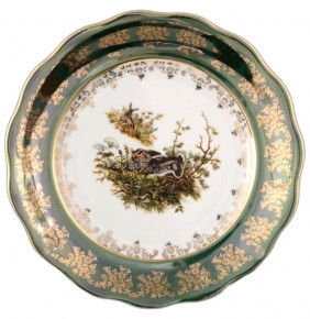 Набор тарелок 19 см 6 шт  Royal Czech Porcelain "Фредерика /Охота зелёная" / 094531